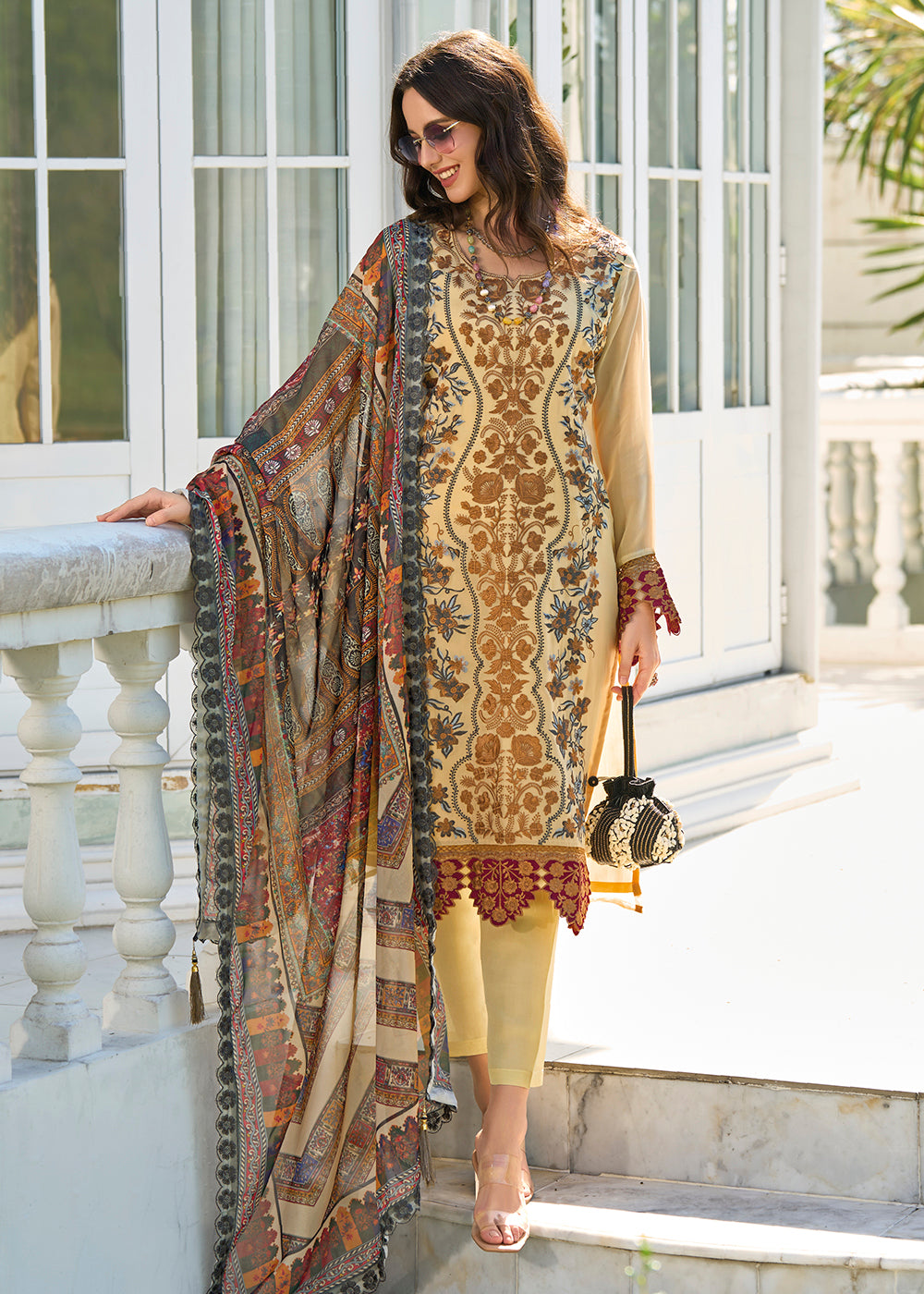 Readymade Radiant Yellow Designer Salwar Kameez