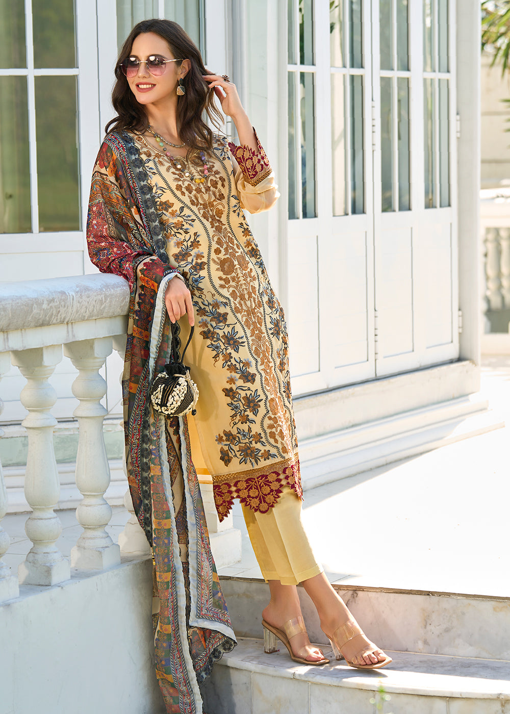 Readymade Radiant Yellow Designer Salwar Kameez