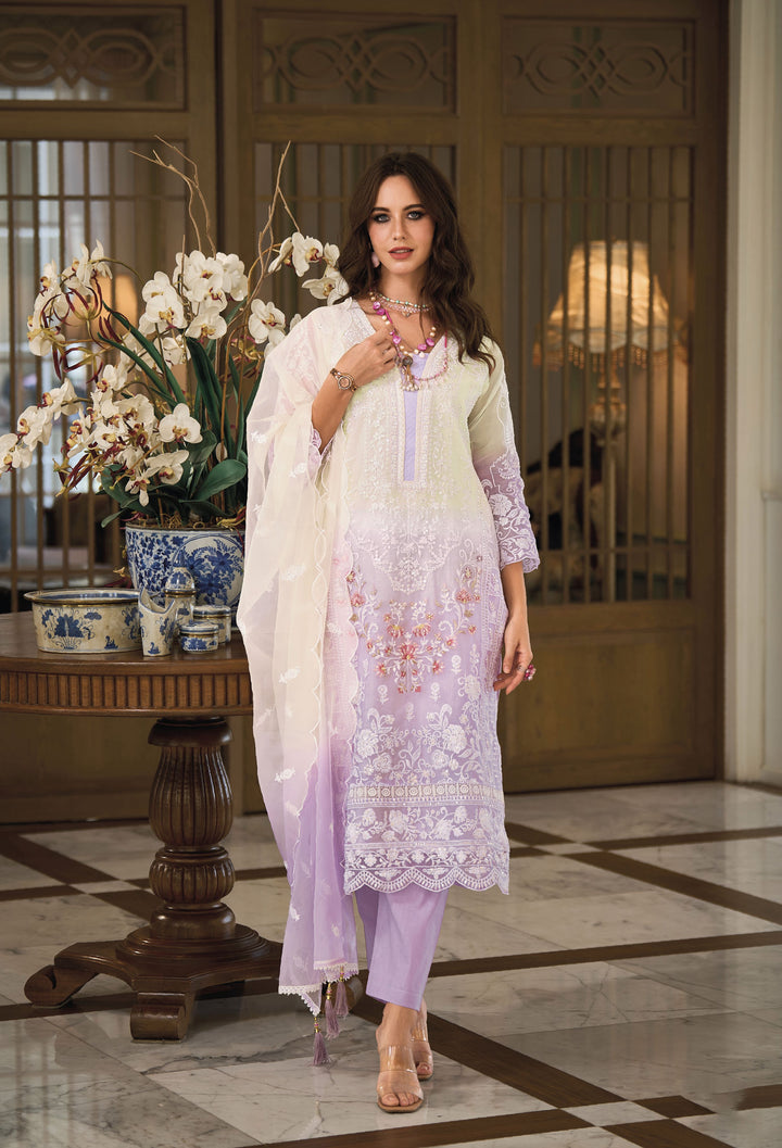 Readymade gant Light Purple Designer Salwar Kameez