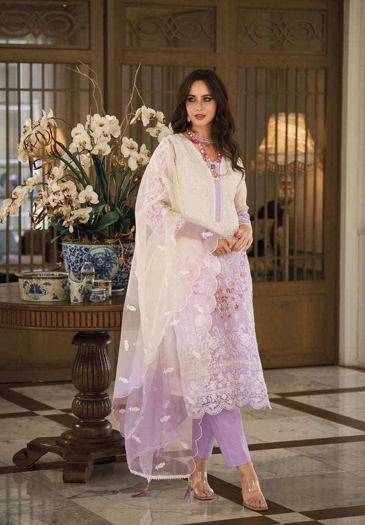 Readymade gant Light Purple Designer Salwar Kameez