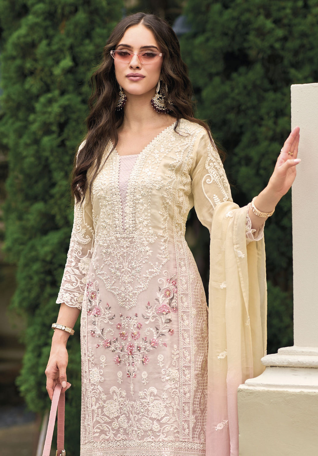 Readymade Elegant Light Pink Designer Salwar Kameez