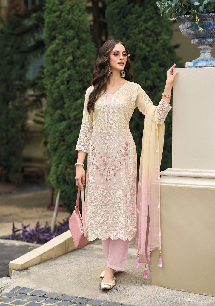 Readymade Elegant Light Pink Designer Salwar Kameez