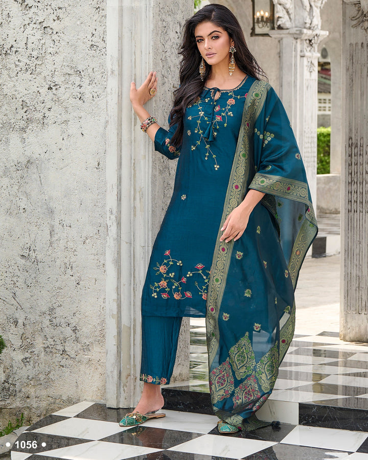 Designer Readymade Salwar Kameez in Blue