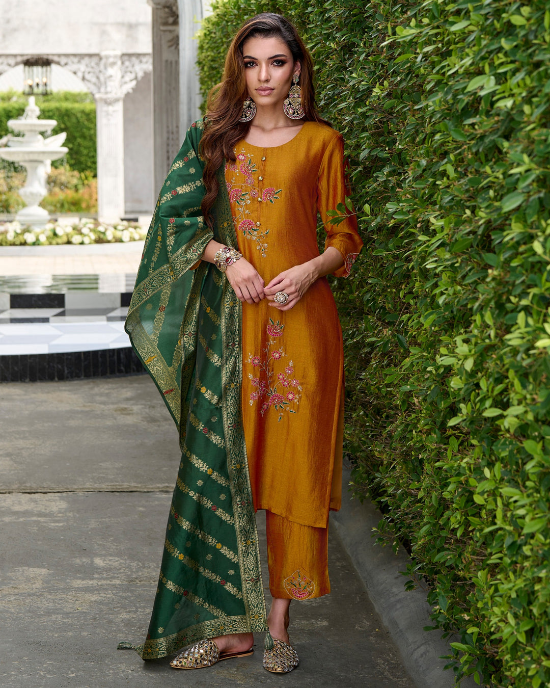 Designer Readymade Salwar Kameez in Yellow