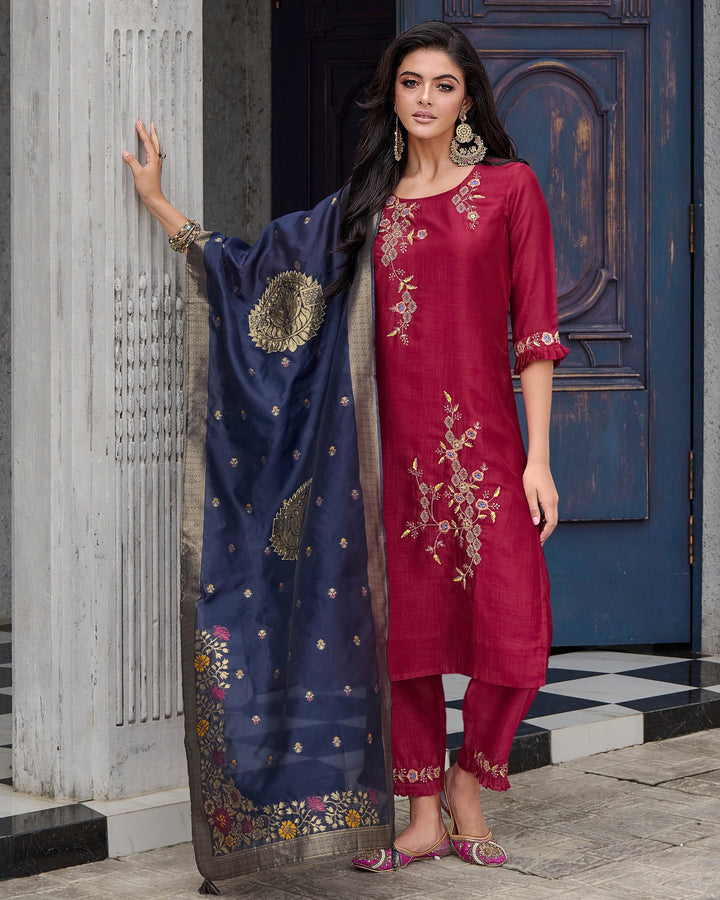 Designer Readymade Salwar Kameez in Pink