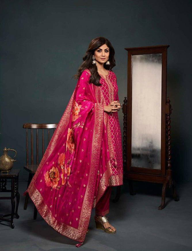 Readymade Designer Salwar Kameez In Light Pink