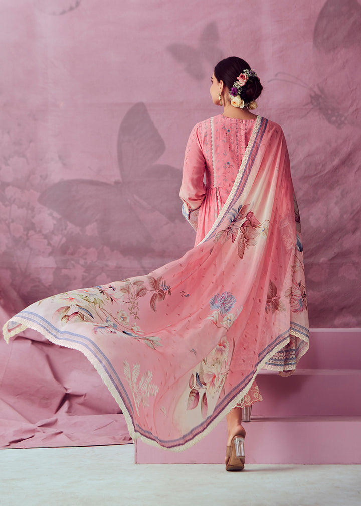 Readymade Designer Peach Salwar Kameez