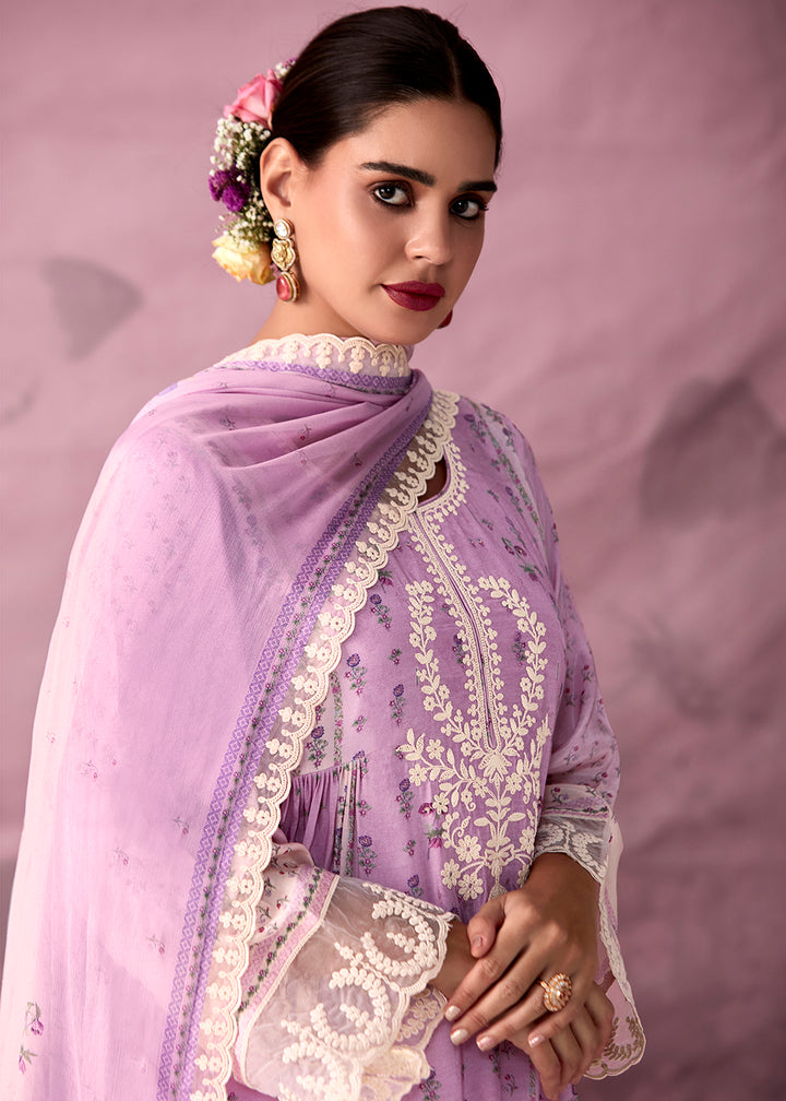 Readymade Designer Purple Salwar Kameez