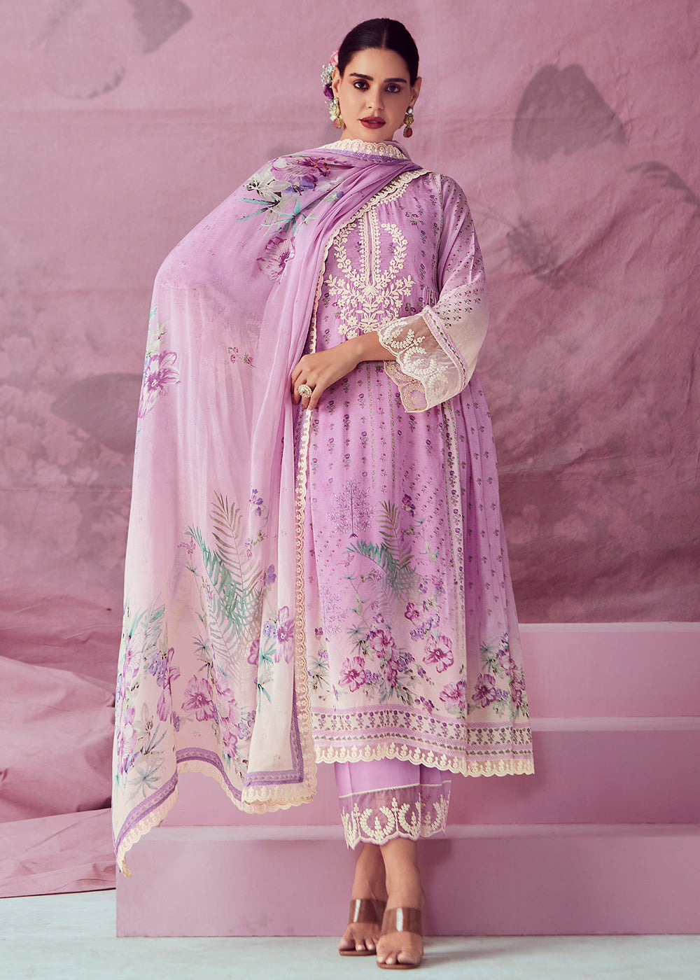 Readymade Designer Purple Salwar Kameez