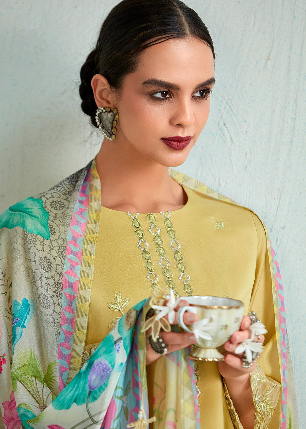 Readymade Elegant Yellow Salwar Kameez