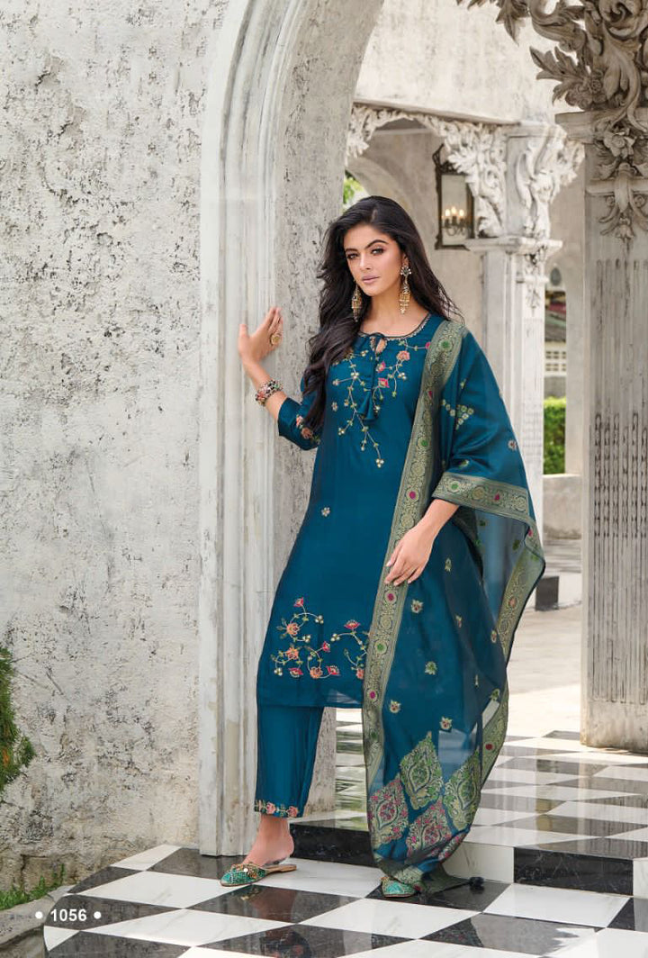 Designer Readymade Salwar Kameez in Blue