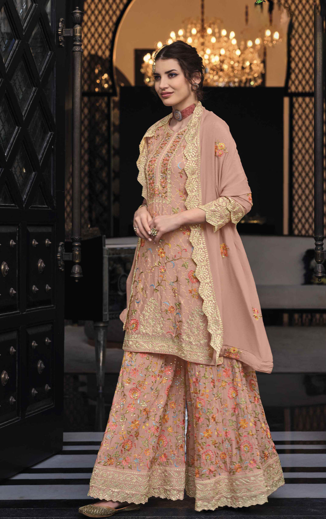 Charm in Dusty Pink: Designer Indian Salwar Kameez