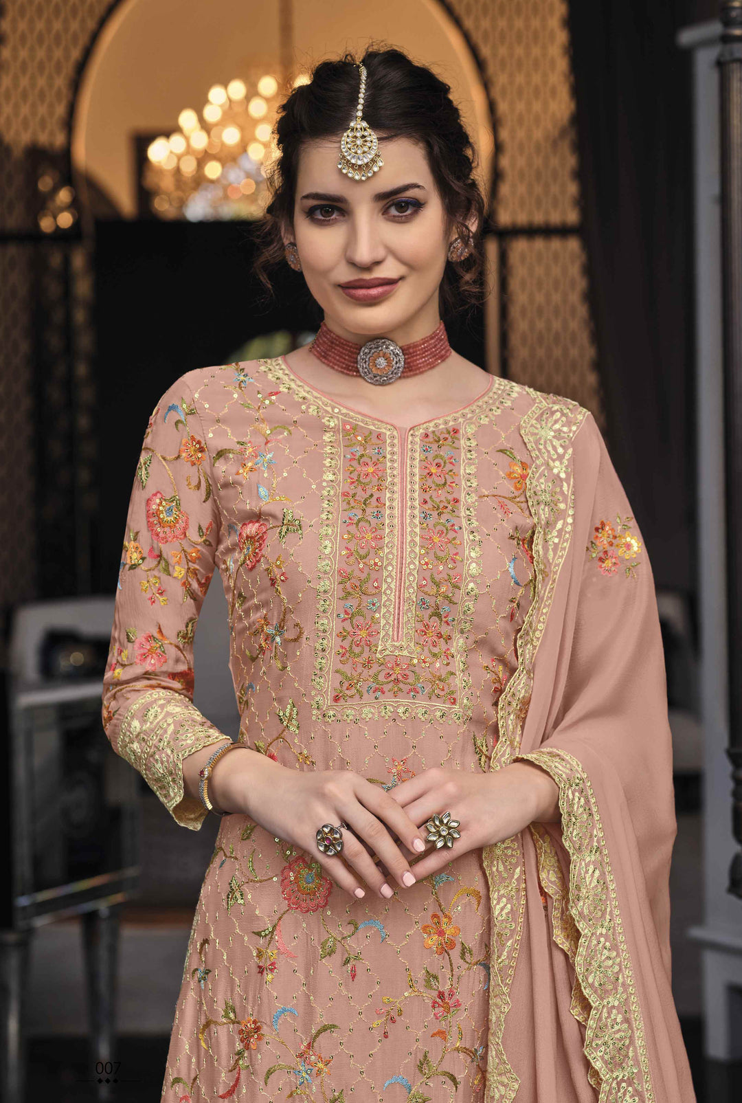 Charm in Dusty Pink: Designer Indian Salwar Kameez