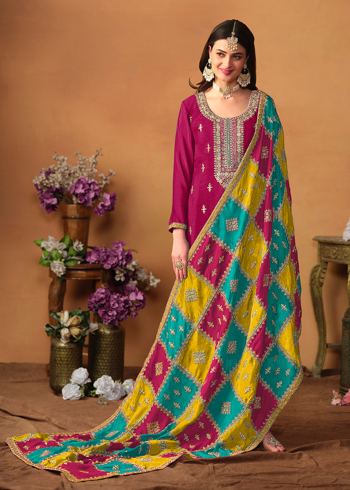 Readymade Stunning Pink Salwar Kameez