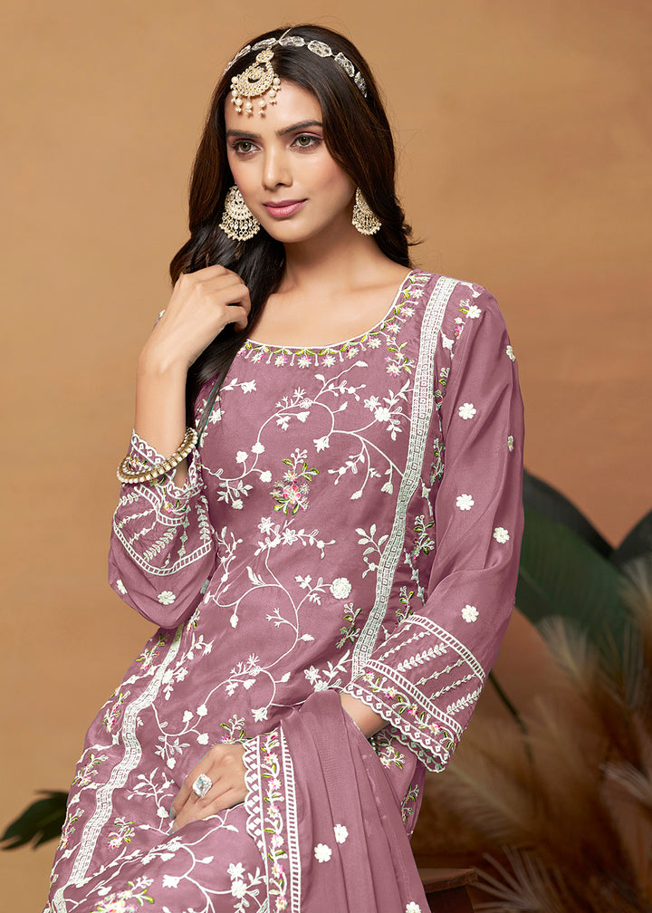 Readymade Purple Designer Salwar Kameez