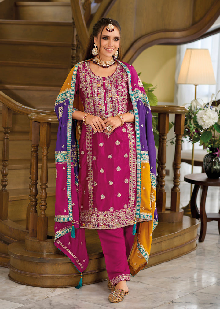 Readymade Elegant Pink Salwar Kameez