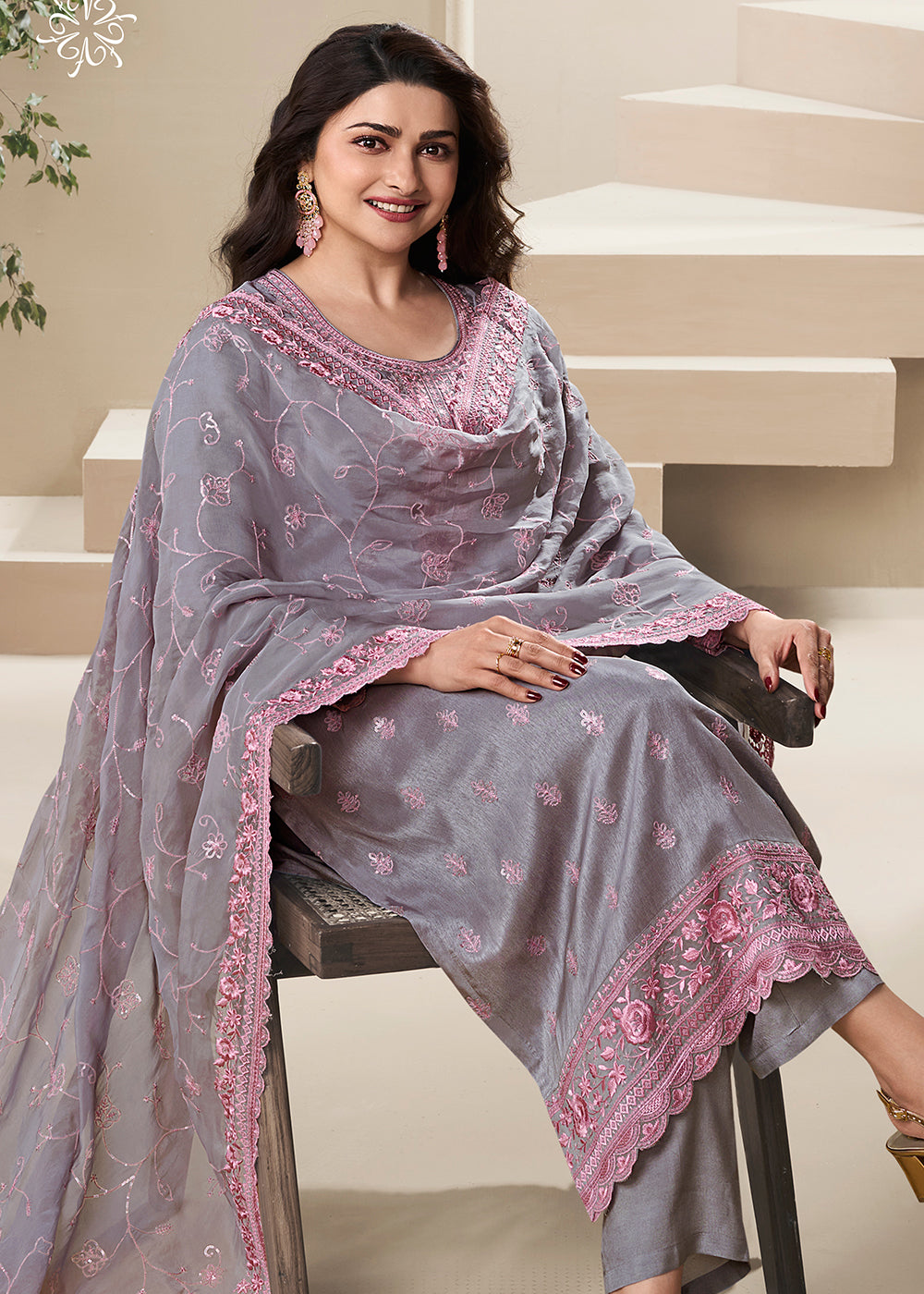 Readymade Elegant Violet Designer Salwar Kameez