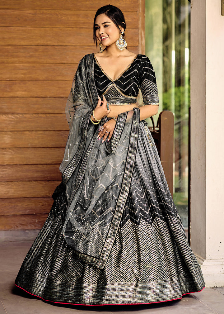 Readymade Exquisite Black Designer Lehenga Choli