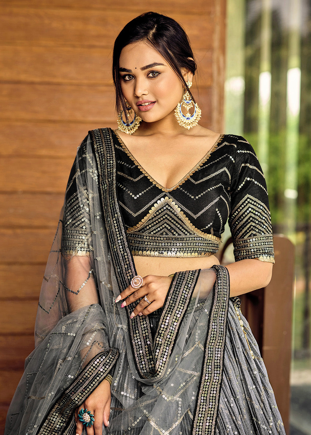 Readymade Exquisite Black Designer Lehenga Choli