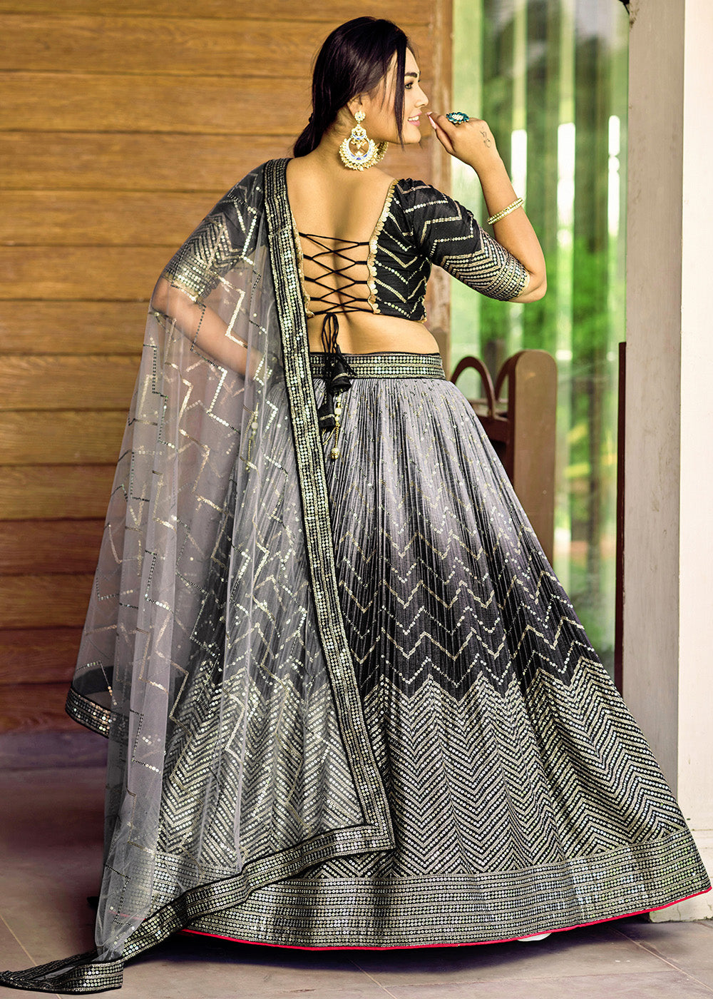 Readymade Exquisite Black Designer Lehenga Choli