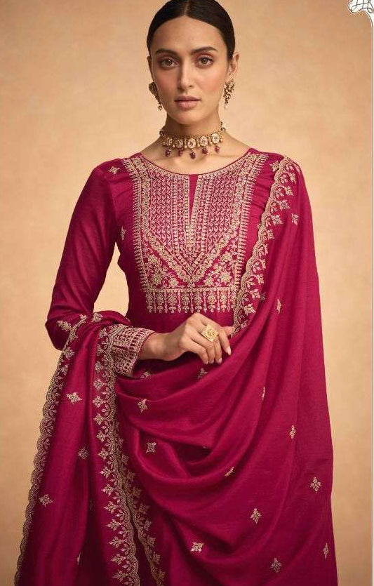 Pretty in Pink Palazzo Style Salwar Suit