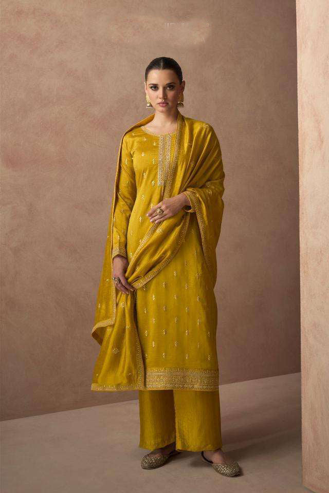 Stunning Partywear Designer Salwar Suit in Sunshine Yellow