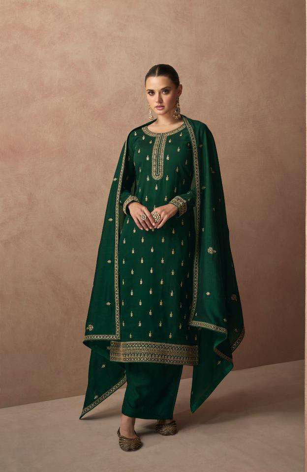 Elegant Green Partywear Designer Salwar Suit