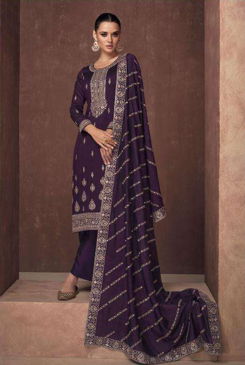 Stunning Wine Wedding Salwar Kameez Palazzo Pant Style