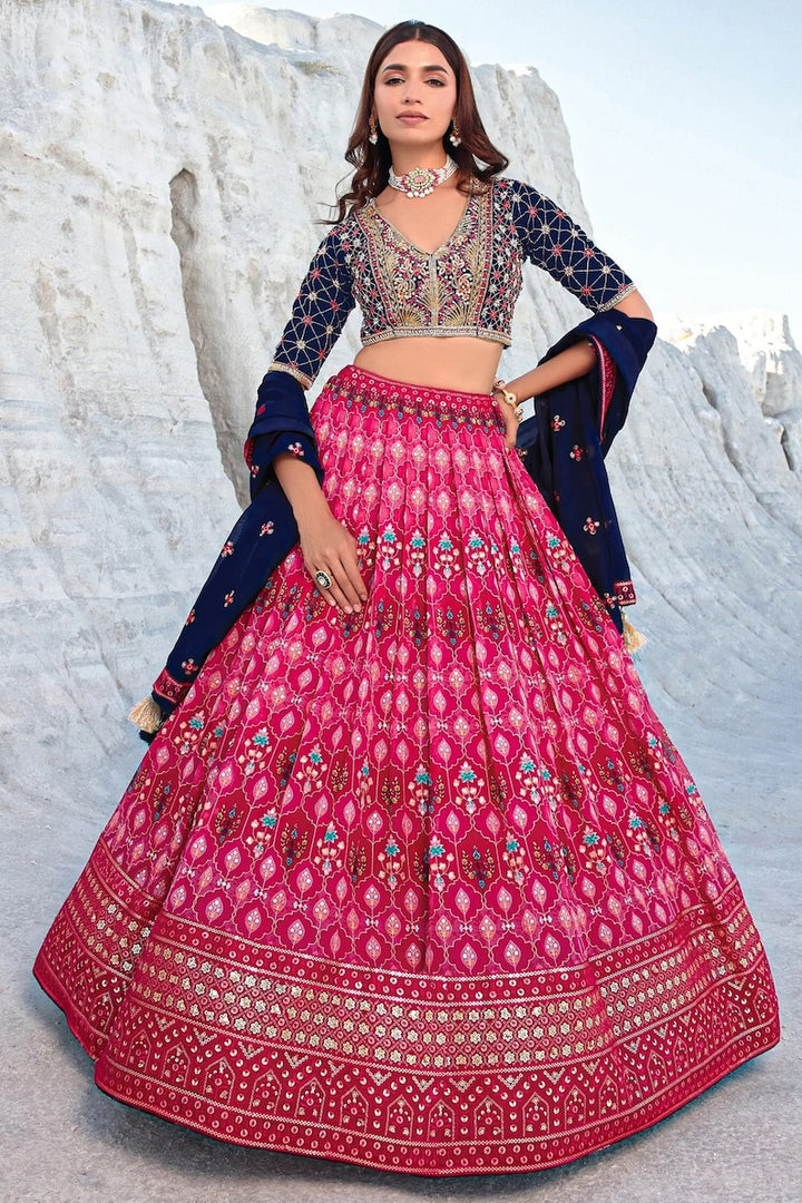 Indian Lehenga Choli in Pink