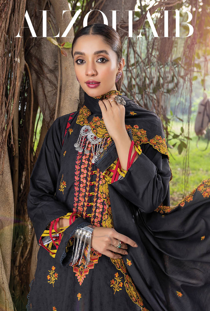 Black Embroidered Pakistani Salwar Suits