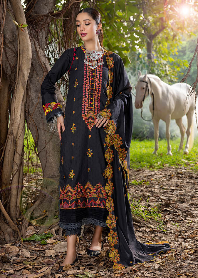 Black Embroidered Pakistani Salwar Suits