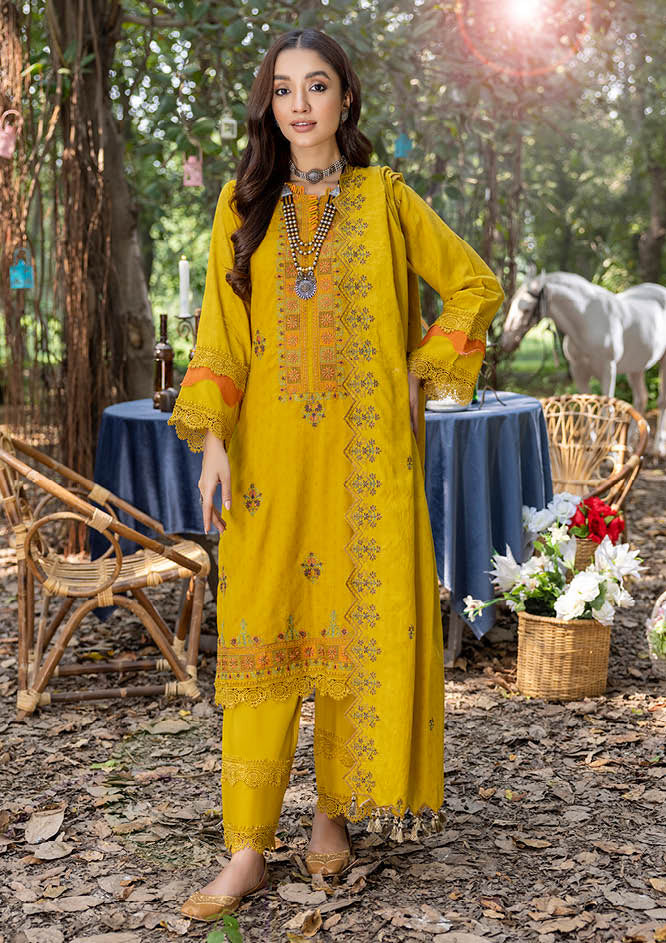 Yellow embroidered Pakistani Salwar Suits