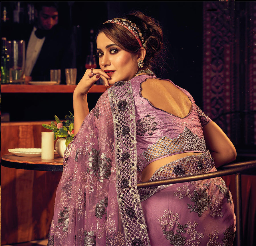 Discover the Allure of Amethyst Designer Sarees