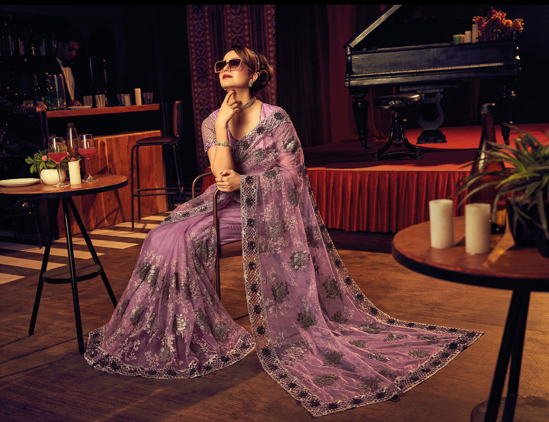 Discover the Allure of Amethyst Designer Sarees