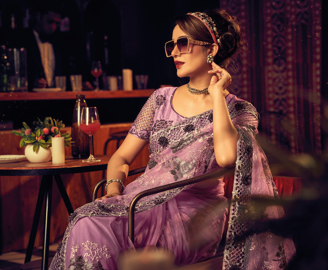 Discover the Allure of Amethyst Designer Sarees