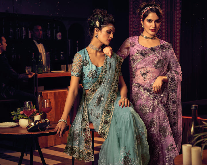 Discover the Allure of Amethyst Designer Sarees